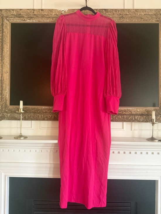 None Dresses & Skirts - Elevated Pink Long Sleeve Midi Dress